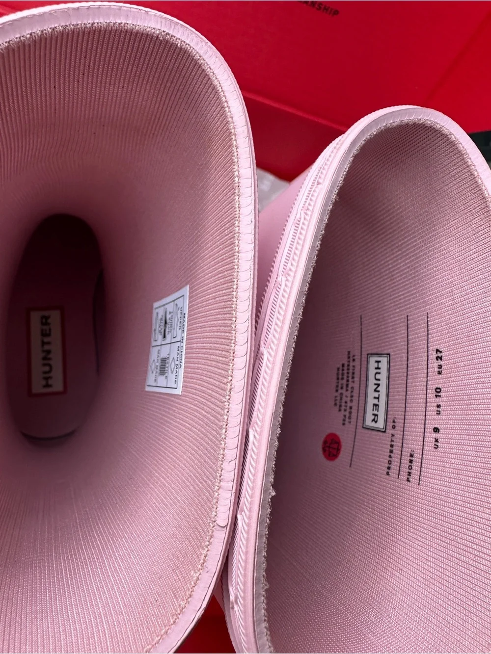 Brand New Hunter Kids First Classic Boot Azalea Pink Rain Boots Size US 10